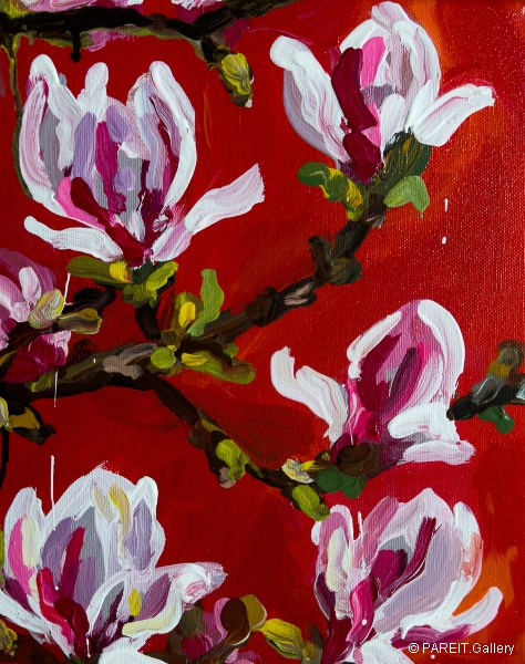 DE VLIEGHER Alice - Magnolia III red II